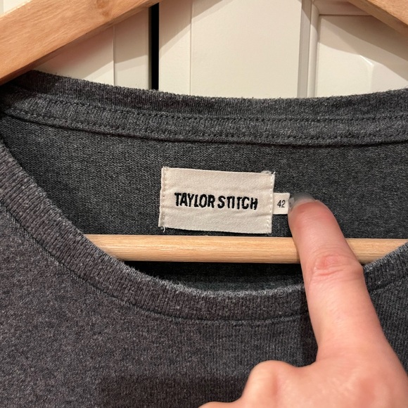 Taylor Stitch The Heavy Bag Tee - Bear Logo  in Grey Size 42 - Picture 3 of 7